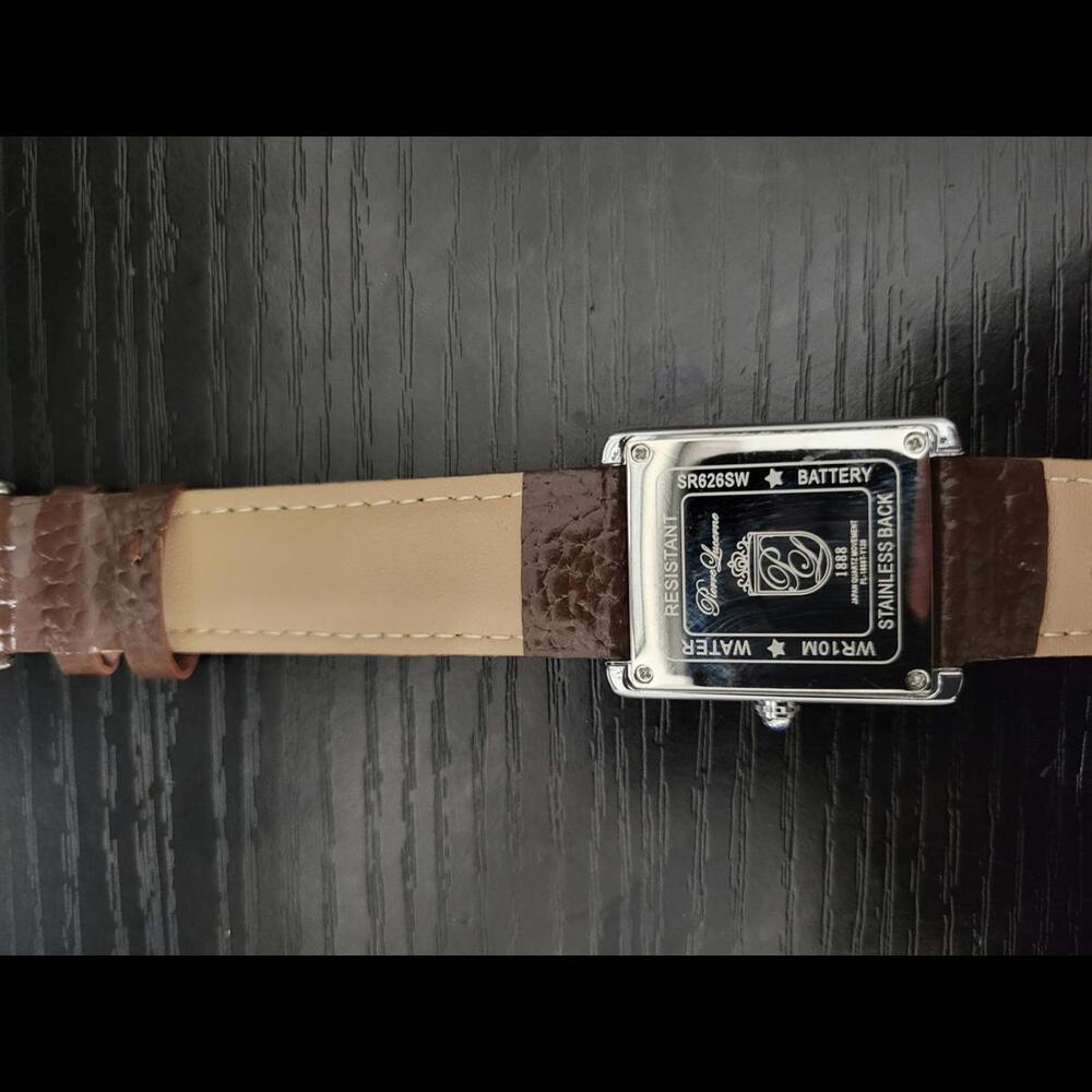 đ„NEW Pierre Lucerne Root Beer 1888 Swiss Inspired Men's Tank Watch - Picture 4 of 9